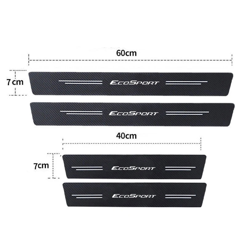Ford EcoSport Carbon Fiber Door Sill Tape - Anti-Scratch Protector Strip