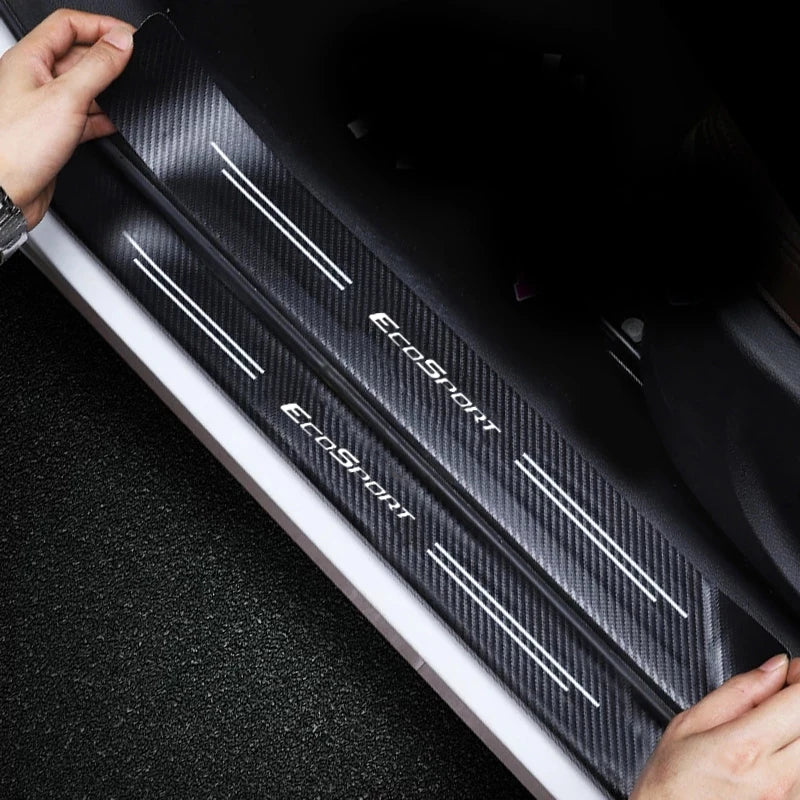 Ford EcoSport Carbon Fiber Door Sill Tape - Anti-Scratch Protector Strip