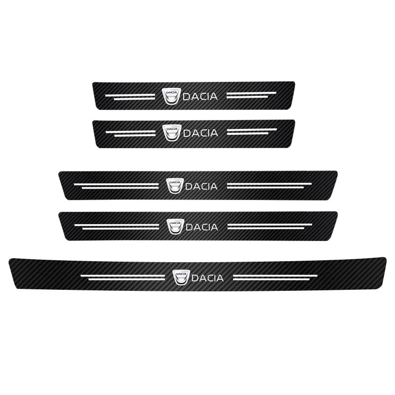 Dacia Carbon Fiber Door Sill Protector - Universal Strip Set