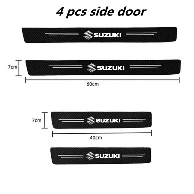 Suzuki Carbon Fiber Door Sill Protector - DIY Paste Strip Set