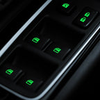Luminous Car Window Control Panel Stickers - Glow-in-Dark Button Decals