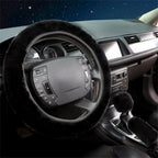 Fluffy Steering Wheel Cover - 3 Piece Soft Wool Winter Set (38cm)