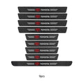 Toyota Carbon Fiber Door Sill Protector - Anti-Scratch Logo Sticker Set