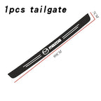 Mazda Carbon Fiber Door Sill Plate Protector - 5 Piece Sticker Set