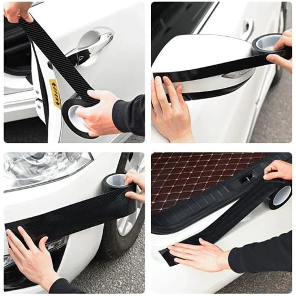 Universal Car Door Edge Guard - 3D Carbon Fiber Anti-Scratch Strip