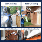 Rechargeable Portable Car Pressure Washer - 6-in-1 Nozzle Jet Spray Gun
