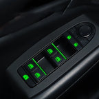 Luminous Car Window Button Stickers - Glow-in-Dark Lifter Switch Decals