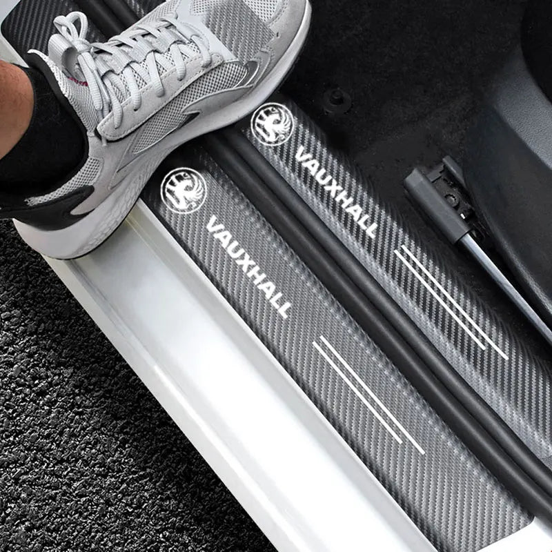 Vauxhall Opel Door Sill Plate Protector - 4 Piece Sticker Set