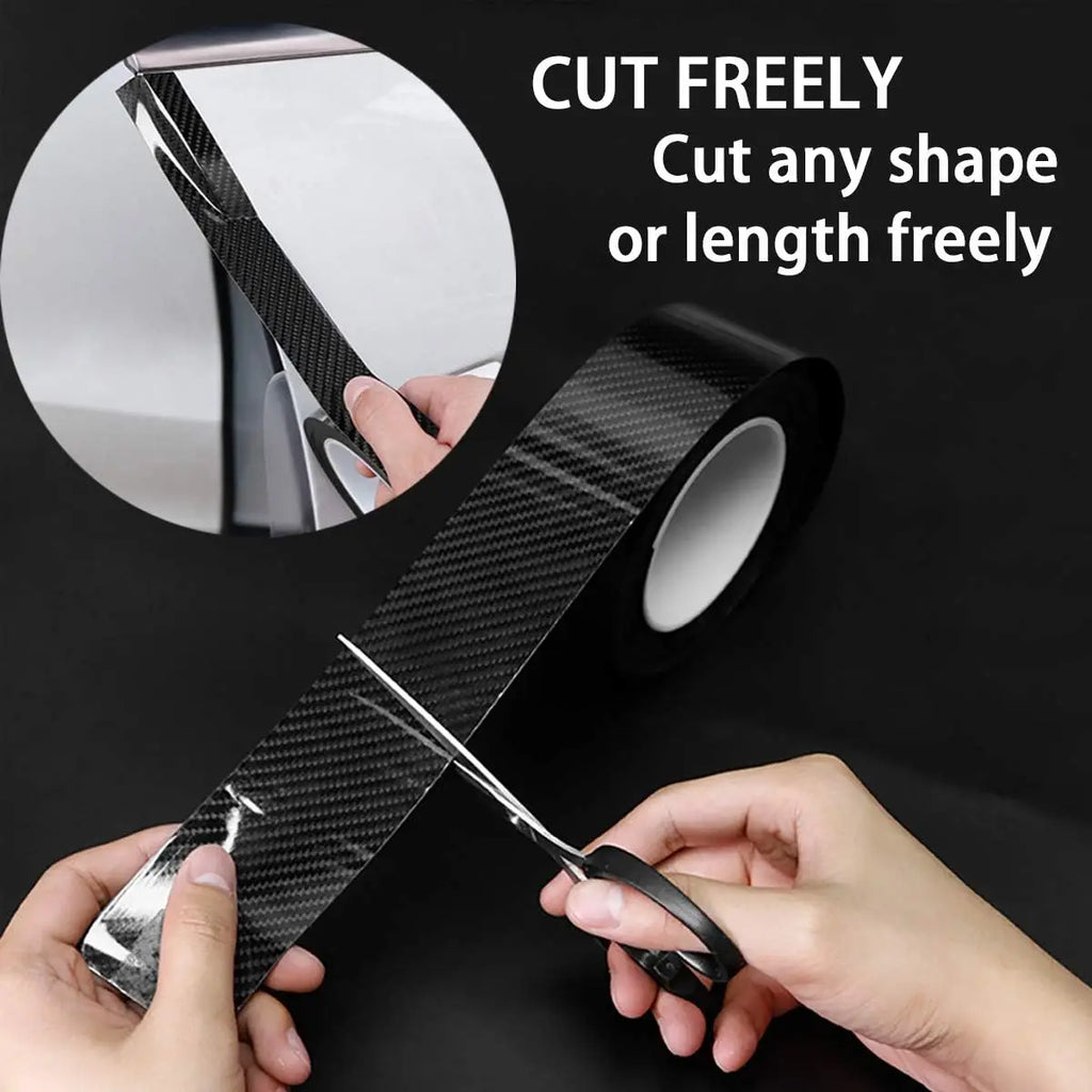 Nano Carbon Fiber Car Protection Tape - 3D Waterproof Adhesive Strip (1-10m)
