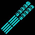 Luminous Car Window Button Stickers - Glow-in-Dark Lifter Switch Decals