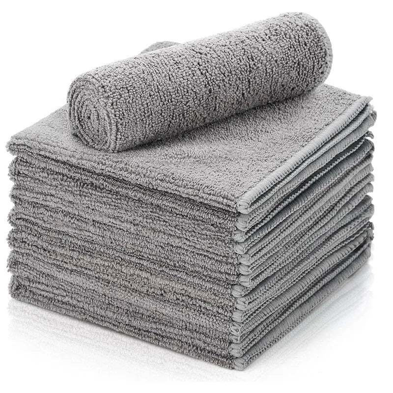 Microfiber Car Cleaning Cloths - Ultra Absorbent Soft Towels (25x25cm)