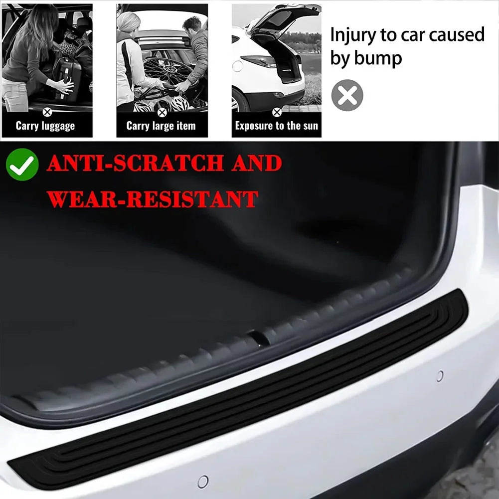 Universal Rear Bumper Guard Rubber Protector Strip