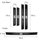 VW GTI Carbon Fiber Door Sill Protector - 5 Piece Sticker Set